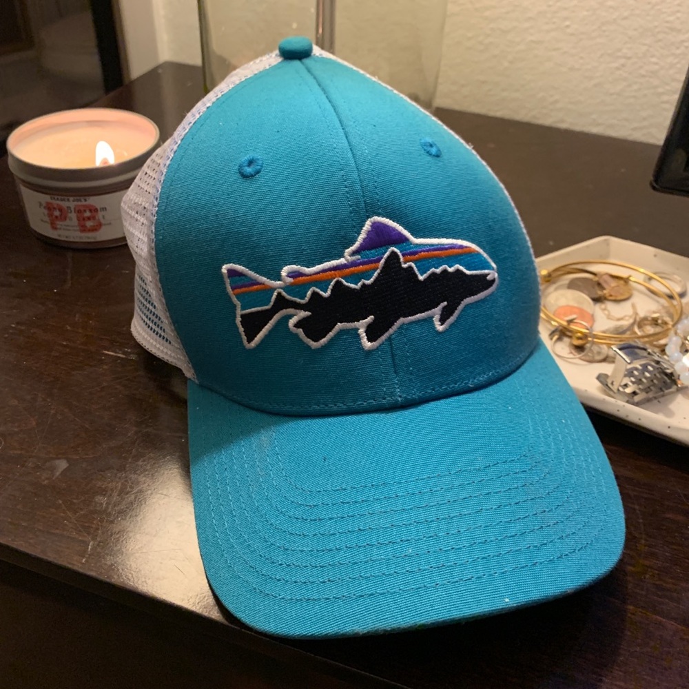 Patagonia Hat Blue and White